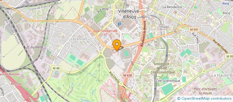 localisation de l'entreprise EIFALTIS SNC à VILLENEUVE-D'ASCQ