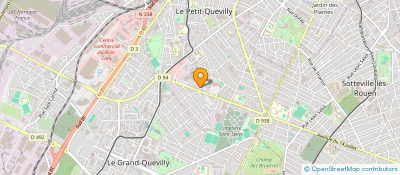 localisation de l'entreprise EIFFAGE CONSTRUCTION HAUTE NORMANDIE  LE PETIT-QUEVILLY