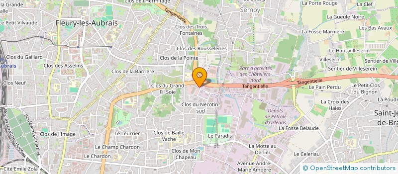 localisation de l'entreprise EIFFAGE ENERGIE SYSTEMES - CENTRE LOIRE à ORLEANS