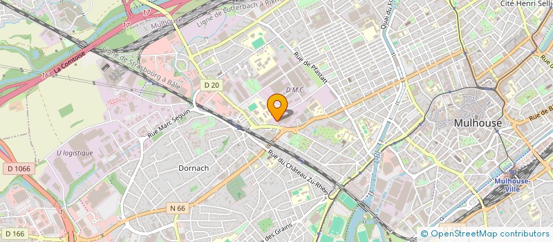 localisation de l'entreprise EIFFAGE ENERGIE SYSTEMES - CLEMESSY MOTORS  MULHOUSE