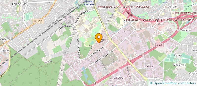 localisation de l'entreprise EIFFAGE ENERGIE SYSTEMES - CLEVIA NOUVELLE AQUITAINE à PESSAC