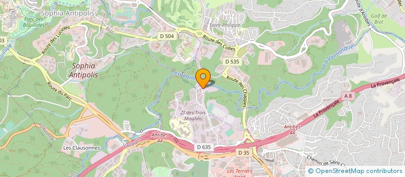 localisation de l'entreprise EIFFAGE ENERGIE SYSTEMES-COTE D'AZUR à ANTIBES