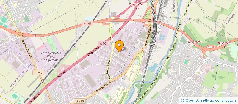 localisation de l'entreprise EIFFAGE ENERGIE SYSTEMES - POITOU CHARENTES  POITIERS