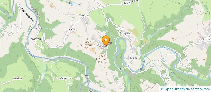 localisation de l'entreprise EIFFAGE ENERGIE SYSTEMES - QUERCY ROUERGUE GEVAUDAN à DRUELLE BALSAC