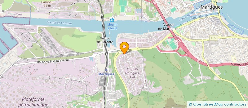localisation de l'entreprise EIFFAGE ENERGIE SYSTEMES - SECAUTO à MARTIGUES