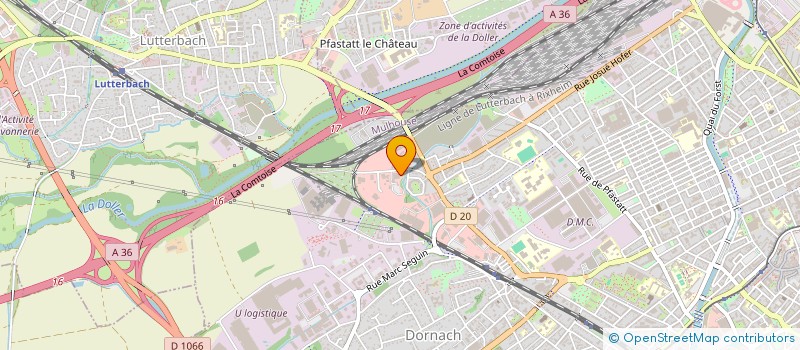 localisation de l'entreprise EIFFAGE ENERGIE SYSTEMES - SUD ALSACE  MULHOUSE