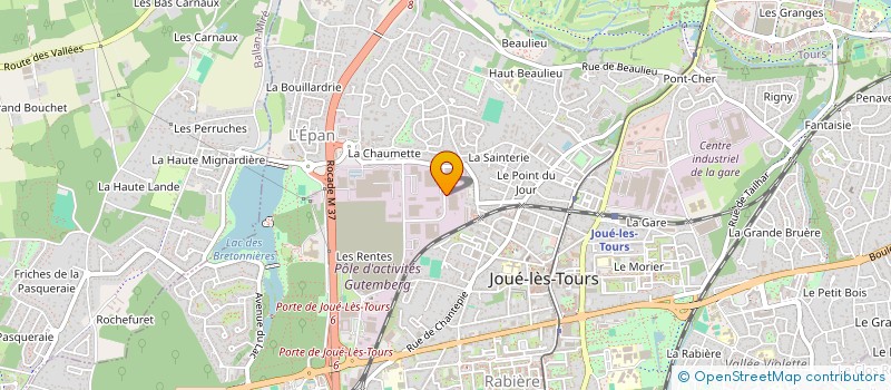 localisation de l'entreprise EIFFAGE ENERGIE SYSTEMES - VAL DE LOIRE  JOUE-LES-TOURS