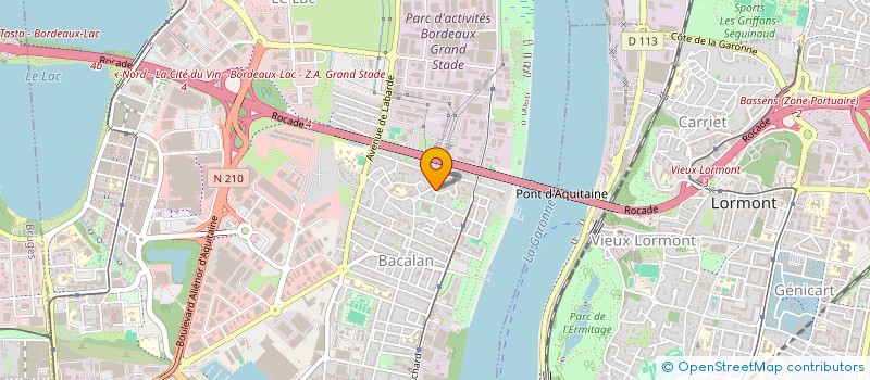 localisation de l'entreprise EIFFAGE IMMOBILIER SUD OUEST  BORDEAUX