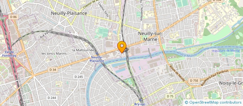 localisation de l'entreprise EIFFAGE ROUTE ILE DE FRANCE / CENTRE OUEST à NEUILLY-SUR-MARNE