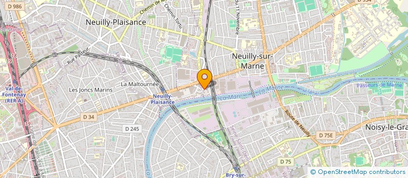 localisation de l'entreprise EIFFAGE TP BPL ST1 LOT E2  NEUILLY-SUR-MARNE