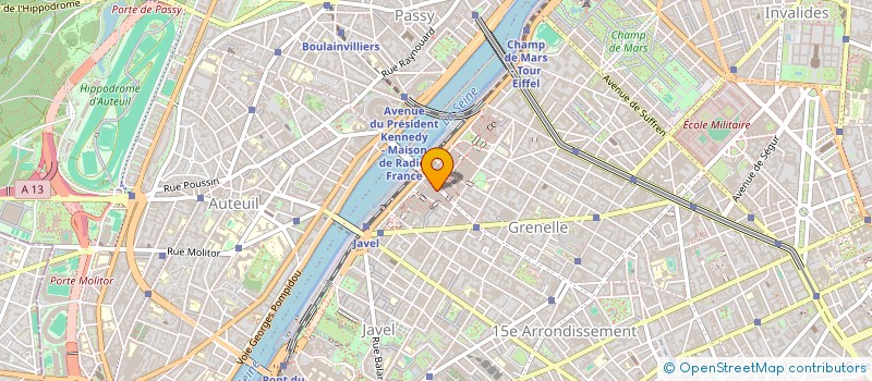 localisation de l'entreprise EIFFEL 15 SARL  PARIS