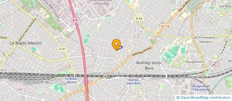 localisation de l'entreprise EIFFEL à AULNAY-SOUS-BOIS