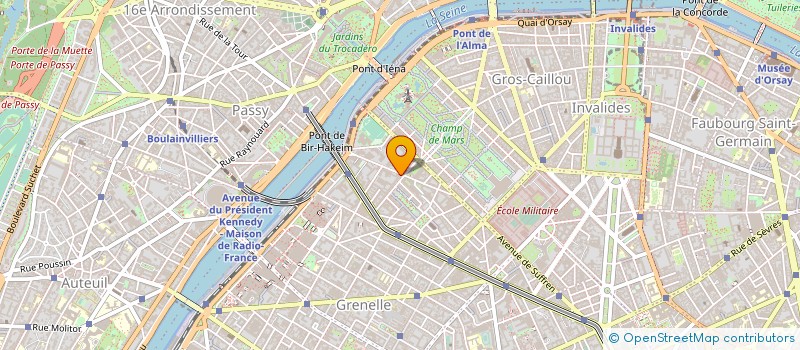 localisation de l'entreprise EIFFEL CARS SAS  PARIS