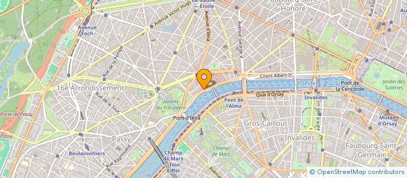 localisation de l'entreprise EIFFEL CROISIERES à PARIS
