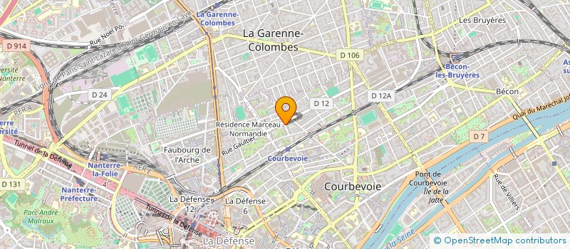 localisation de l'entreprise EIFFEL ENGINEERING à COURBEVOIE