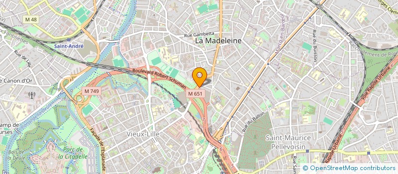 localisation de l'entreprise EIFFEL INVEST à LA MADELEINE