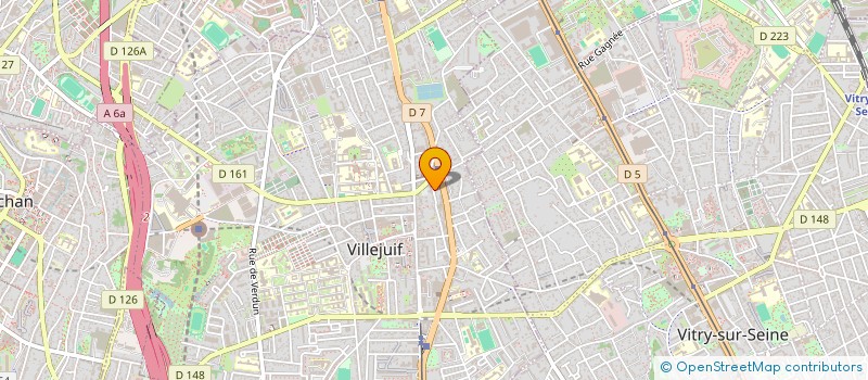 localisation de l'entreprise EIFFEL INVEST à VILLEJUIF