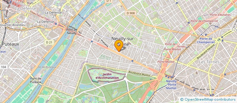 localisation de l'entreprise EIFFEL PROPERTY  NEUILLY-SUR-SEINE