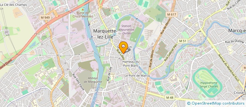 localisation de l'entreprise EIFFEL TOWER CORN COMPANY  MARQUETTE LEZ LILLE