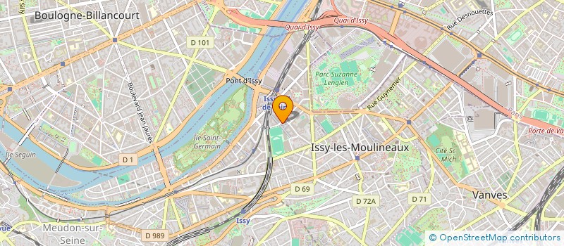 localisation de l'entreprise EIFFELDIS à ISSY-LES-MOULINEAUX