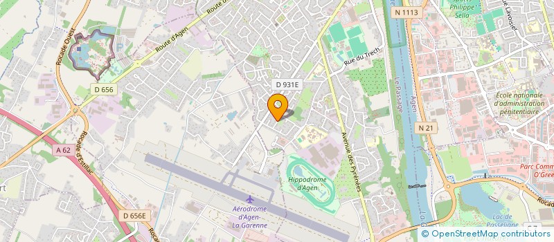 localisation de l'entreprise EIFO  LE PASSAGE