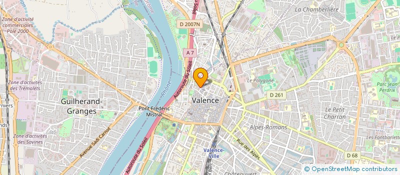 localisation de l'entreprise EIFOS  VALENCE