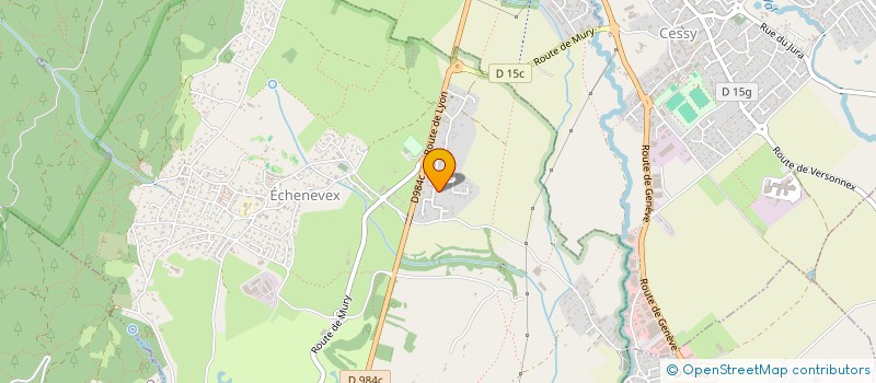 localisation de l'entreprise EIG CRYSTAL GALLERY  ECHENEVEX