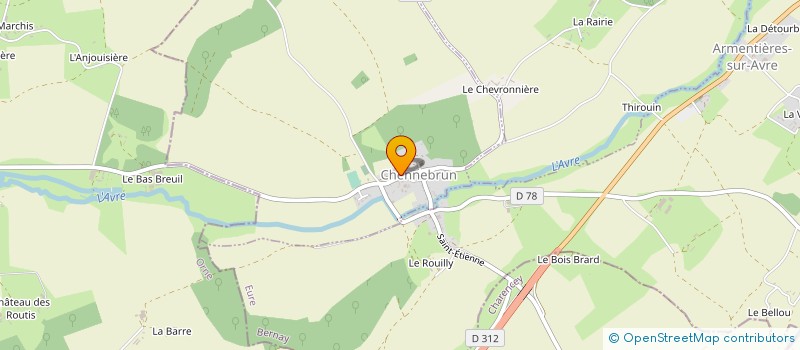 localisation de l'entreprise EIGHT à CHENNEBRUN