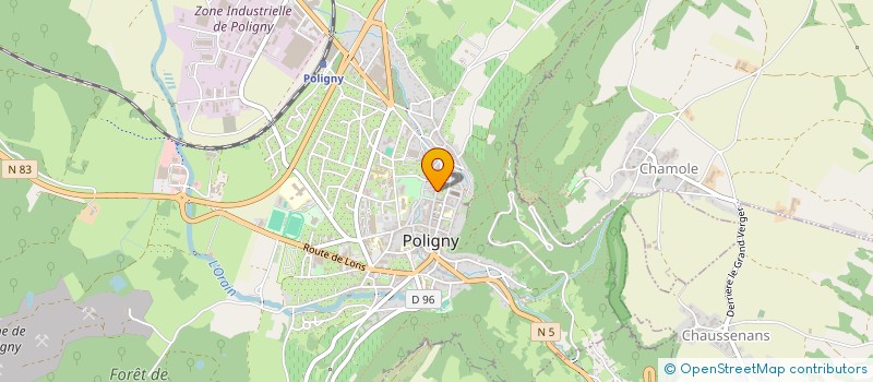 localisation de l'entreprise EIKOLAB LE FABLAB DES JARDINIERS DE POLIGNY   ALENTOURS  POLIGNY