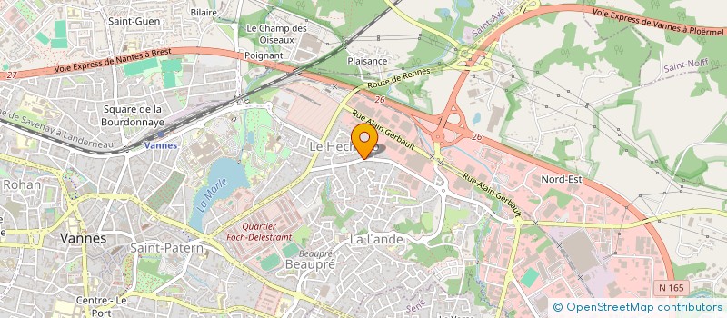 localisation de l'entreprise EILAD SERVICES à VANNES