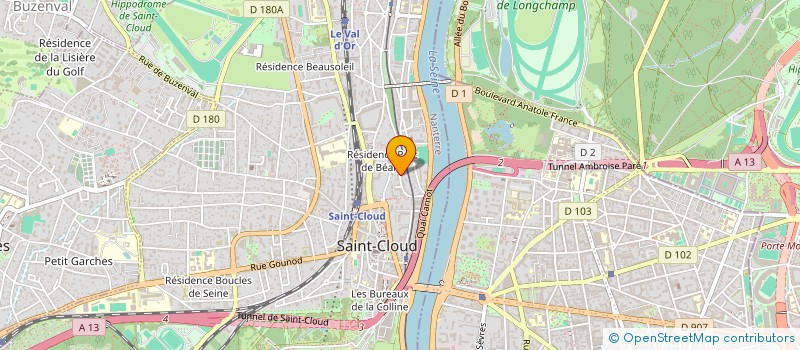 localisation de l'entreprise EILAN à SAINT-CLOUD
