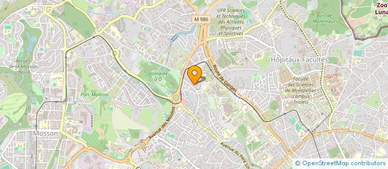 localisation de l'entreprise EILERA à MONTPELLIER