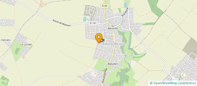 localisation de l'entreprise EILIANE à BIEVILLE-BEUVILLE