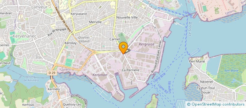 localisation de l'entreprise EILVIC  LORIENT