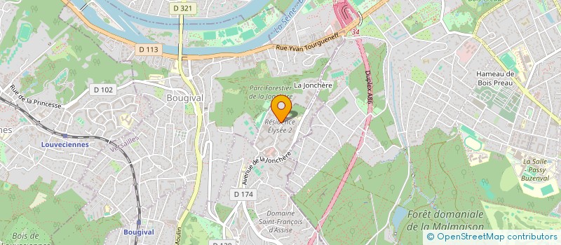 localisation de l'entreprise EIM  LA CELLE-SAINT-CLOUD