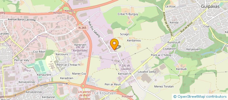 localisation de l'entreprise EIMA AUTOMATION à GUIPAVAS