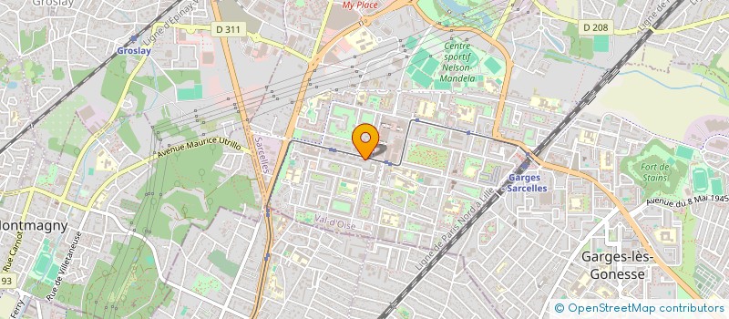 localisation de l'entreprise EINOMI CONSULTING  SARCELLES