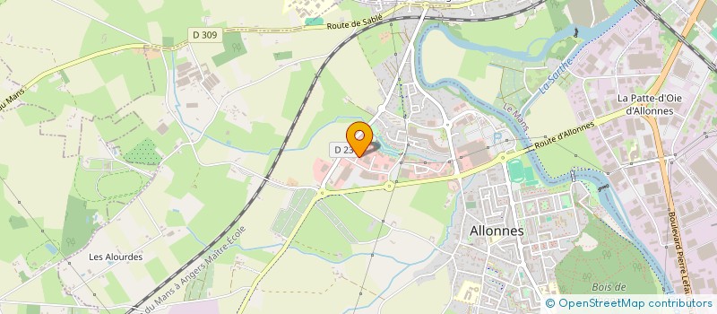 localisation de l'entreprise EINSTEIN  ALLONNES