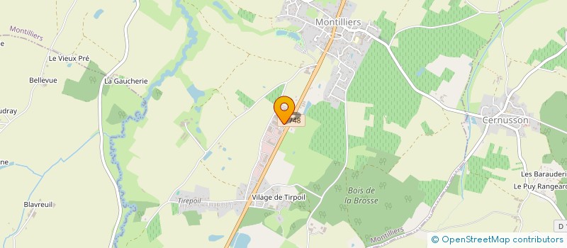 localisation de l'entreprise EIO  MONTILLIERS