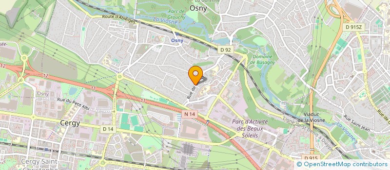 localisation de l'entreprise EIPEC  OSNY