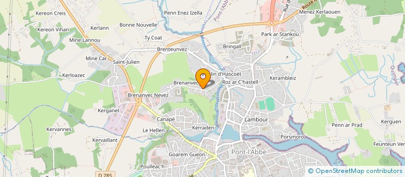 localisation de l'entreprise EIR DRONE  PLONEOUR-LANVERN