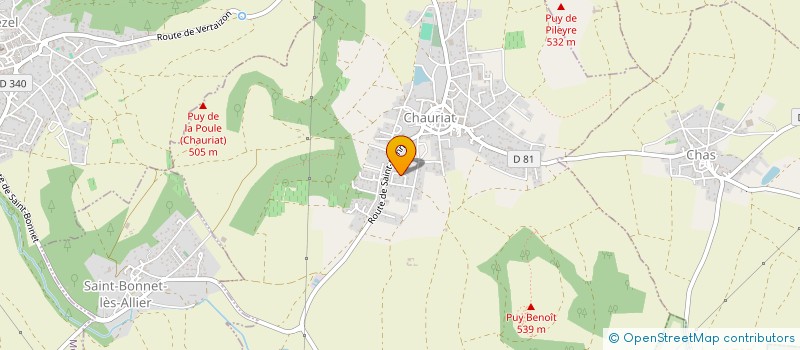 localisation de l'entreprise EIRA TRANSPORTS  CHAURIAT