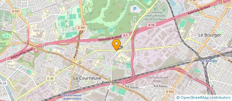 localisation de l'entreprise EIRE à LA COURNEUVE
