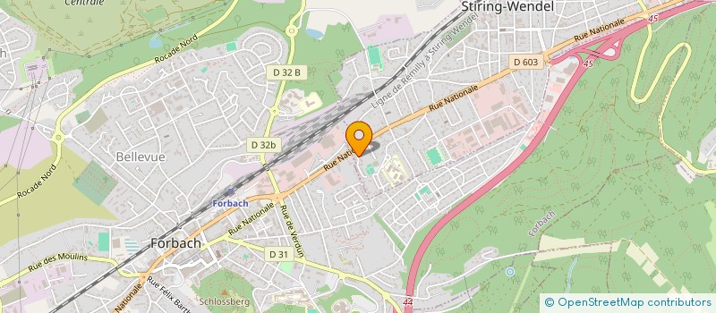 localisation de l'entreprise EIRE  STIRING-WENDEL