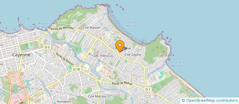 localisation de l'entreprise EIRINA  CAYENNE