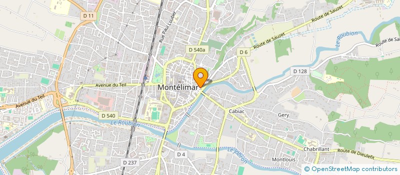 localisation de l'entreprise EIRL ROUX - HAOND  MONTELIMAR