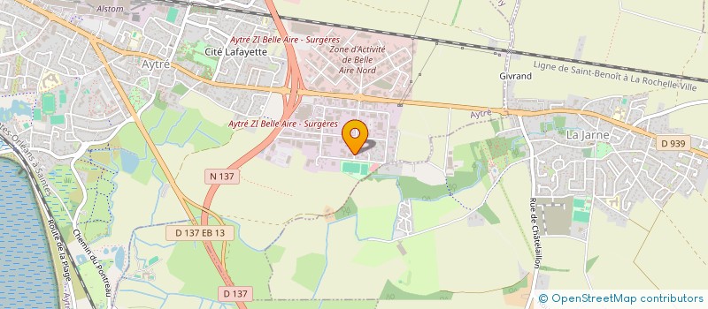 localisation de l'entreprise EIRPAC à AYTRE