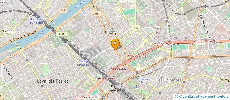 localisation de l'entreprise EIS EXPERTISE CONSULTING à CLICHY