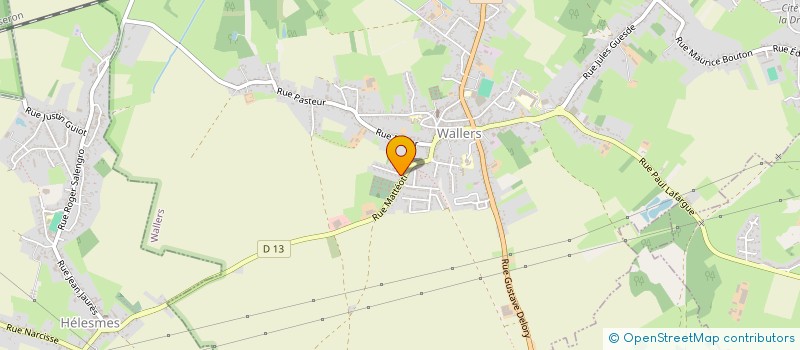 localisation de l'entreprise EISEN à WALLERS