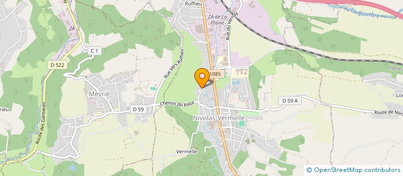 localisation de l'entreprise EIT-INVEST  NIVOLAS-VERMELLE